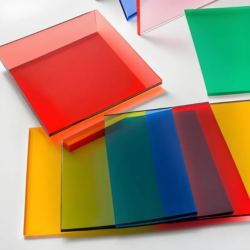 Foglio acrilico traslucido colorato