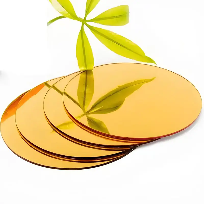 Lastra acrilica a specchio dorato